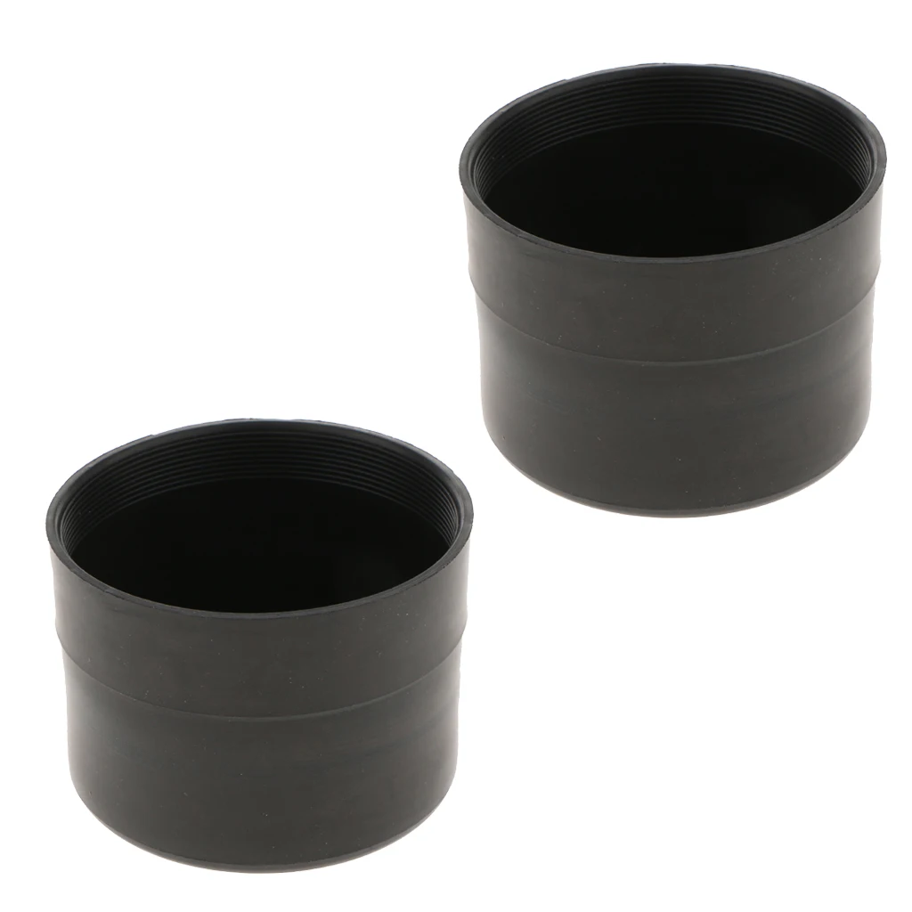 2X Universal Rubber Housing Seal Cap Dust Cover Car LED Headlight 75X60mm