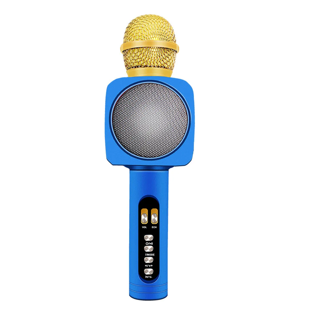 WS1618 профессиональный Bluetooth беспроводной микрофон караоке динамик KTV музыкальный плеер для вокала, с рекордером ручной микрофон