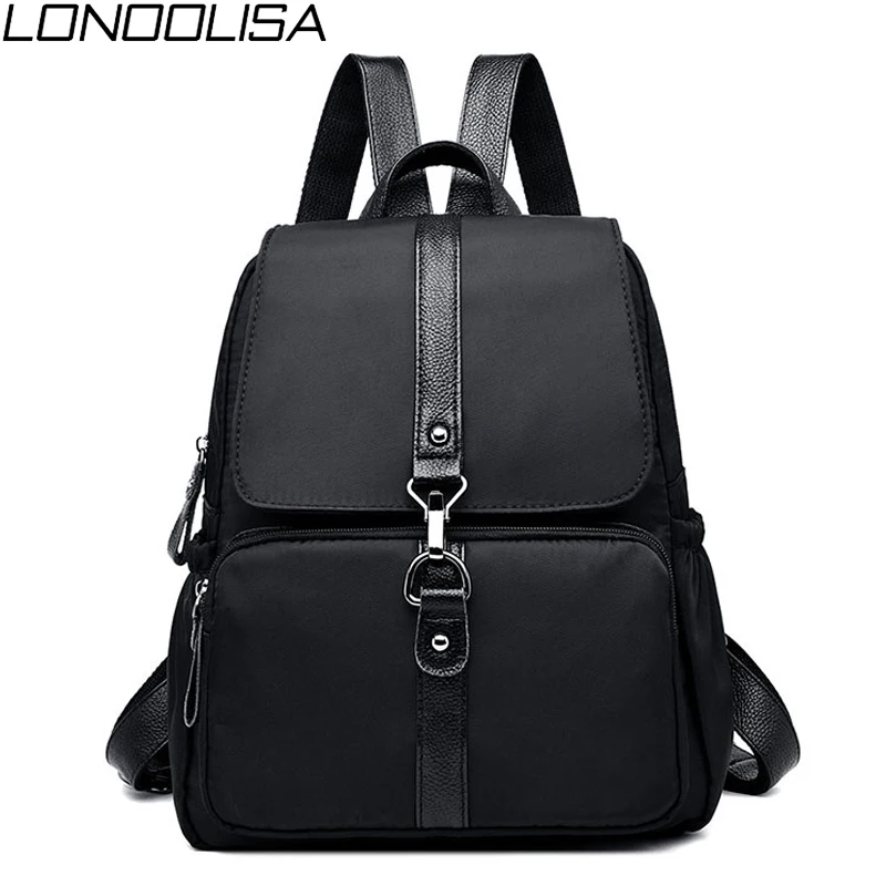 

Elegant Women Nylon Backpacks Mochila Feminina Casual School Bags for Girls Large Capacity Rucksack Waterproof Travel Backpack