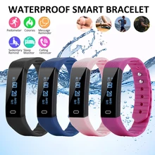0,86 дюймов спортивный браслет шагомер светодиодный дисплей часы фитнес бег ходьба трекер сердечного ритма шагомер смарт-браслет