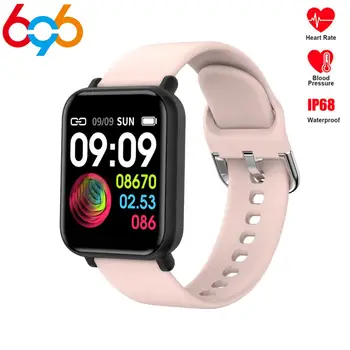 

Women Men Smart Watch R16 For Android Apple Watch IP68 Waterproof Heart Rate Blood Pressure Smartwatch Men PK P68 P70 B57 W34 L9