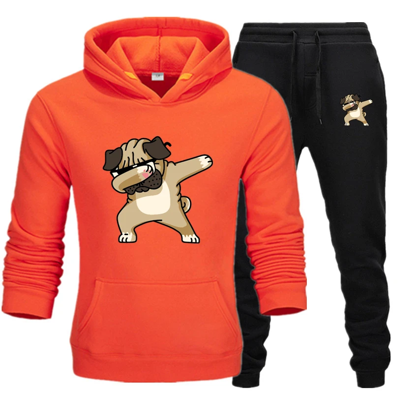 Новые модные толстовки мужские спортивные забавные и cuteSweatshirt+ спортивные костюмы Повседневный пуловер с длинными рукавами одежда с капюшоном S-3XL