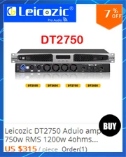 Leikozic 8-channel audio mixer FX8-USB montagem em