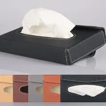 Автомобильный тканевый ящик из искусственной кожи козырек от солнца коробка салфеток держатель авто аксессуары для интерьера