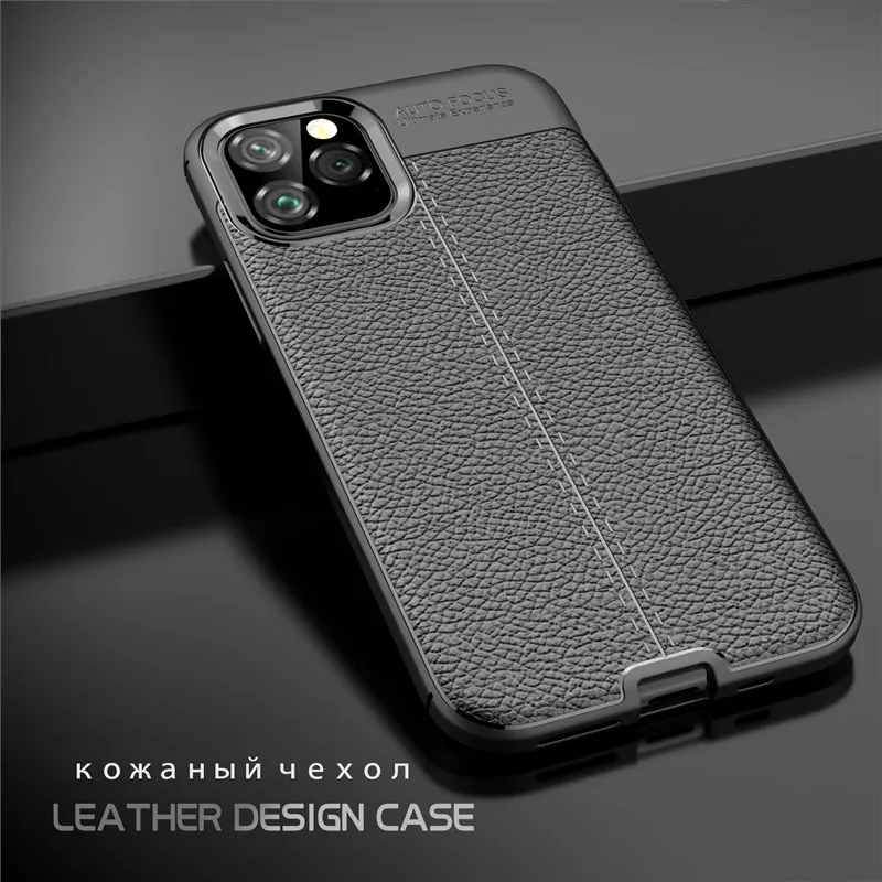 

Phone Case For iPhone 11 Pro MAXCase Cover Soft Leather Silicone Shockproof Case For iPhone 11 11PRO Case Cover capa funda