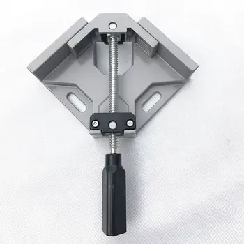 

Single Handle 90 Degrees Right Angle Clamp Two Axis Alluminum Carpentry Woodworking Tools Welding Clamp