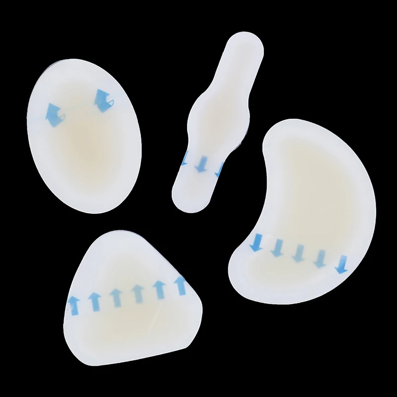 HOT 4pcs/set Adhesive Hydrocolloid Gel Blister Plaster Heel Anti-wearing Heel Sticker Pedicure Patch Plaster Foot Care Tools
