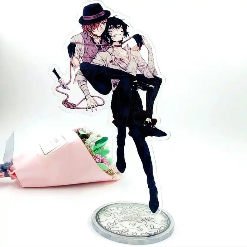Anime Bungo Stray Dogs Dazai Osamu Nakahara Chuuya Acrylic Stand Anime Bungo Stray Dogs Dazai Osamu Nakahara Chuuya Acrylic Stand