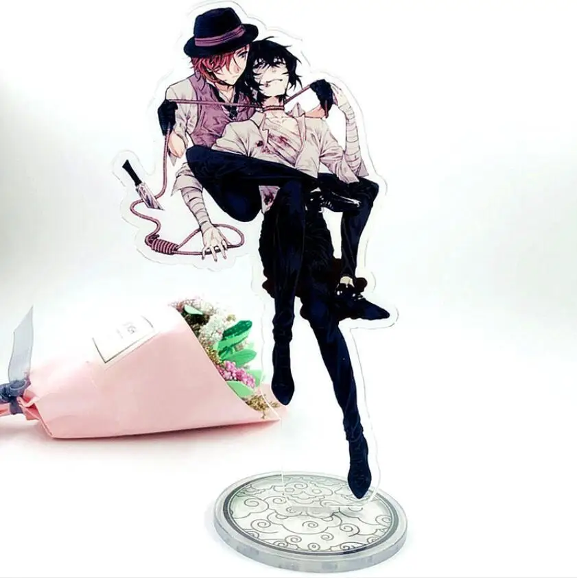 Anjinguang Bungo Stray Dogs Figure, Anime BSD Nakahara Chuuya Action Figure Statue, Modello in PVC, Statuetta da collezione da scrivania (i vestiti possono essere rimossi) 10 cm
