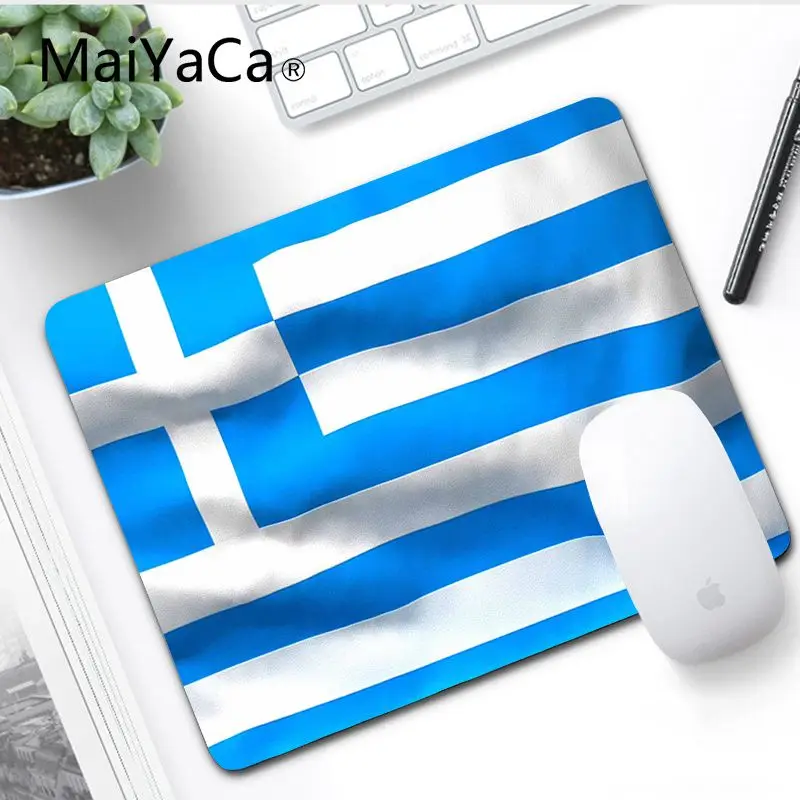 MaiYaCa греческий флаг Комфортный коврик для мыши игровой коврик для мыши - Цвет: No LockEdge 20x25cm