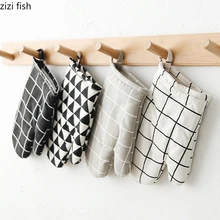 Жаропрочные перчатки для выпечки, термостойкие перчатки для микроволновой печи, Утепленные перчатки для духовки, утолщенные перчатки для защиты от ожогов