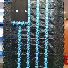 LIULANZHI Базен африканские ткани 5+ 2 ярдов вышивка бисером riche getzner ткань высокого качества Нигерия Базен кружева ML19B125