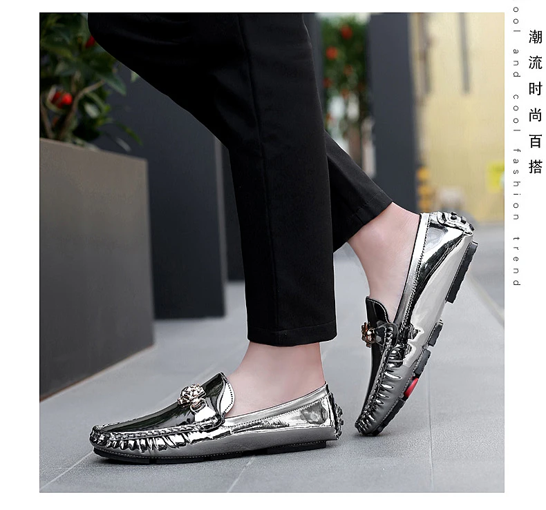 VRYHEID/Мужская обувь в итальянском стиле Роскошные повседневные мужские лоферы, мокасины на плоской подошве, Мужские дышащие водонепроницаемые Мокасины без шнуровки размеры 38-47
