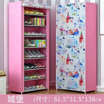 

Portable Plastic Shoes Rack Detachable Storage Shelf Living Room Furniture Shoe Sgelf Shoemaker