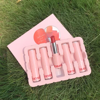 

XIXI New Moisturizing Lipstick Set 5 Sticks Matte Matte Lipstick Student Set