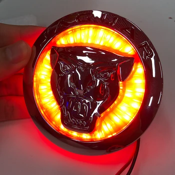 

Car Styling For Jaguar XF XJ XJL 3D Plating Front Center Grille Emblem Badge Decals light Accessories Auto Sticker Decoration