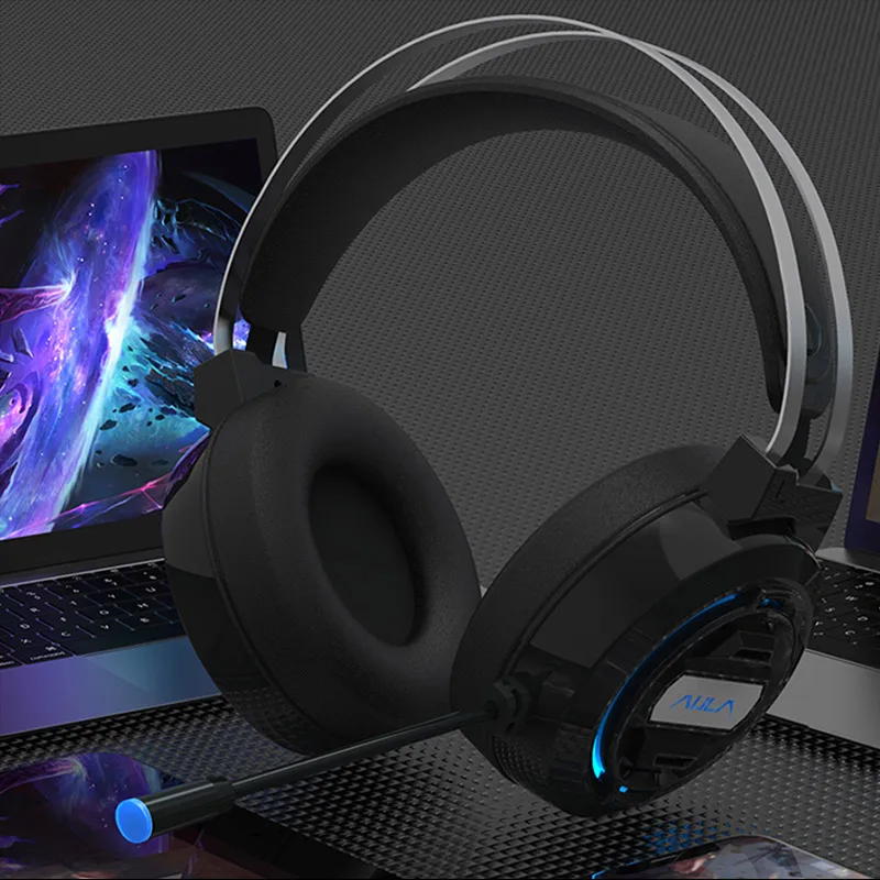 AULA Wired Headphones Strong Bass 