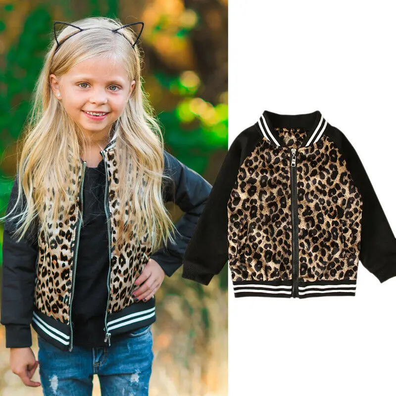  Kids Baby Boys Sweatshirts Autumn Leopard Print Hoodies Casual Long Sleeve Children's Tops Toddler 