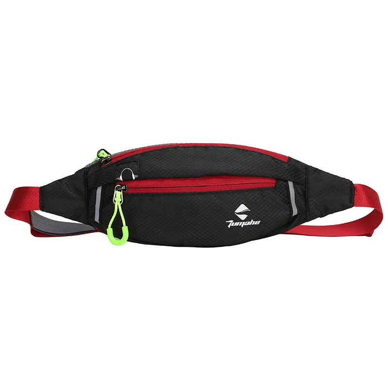 

Jogging Waist Bag Travel Pocket Key Wallet Pouch Phone Holder Chest Marathon Bag Waterproof Nylon Sports Running Pockets Black