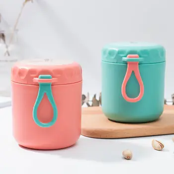 

380ML Portable Stainless Steel Containers Food Thermos for Kids Single Wall Thermos Lunch Box Food Soup Leakproof Lunchbox