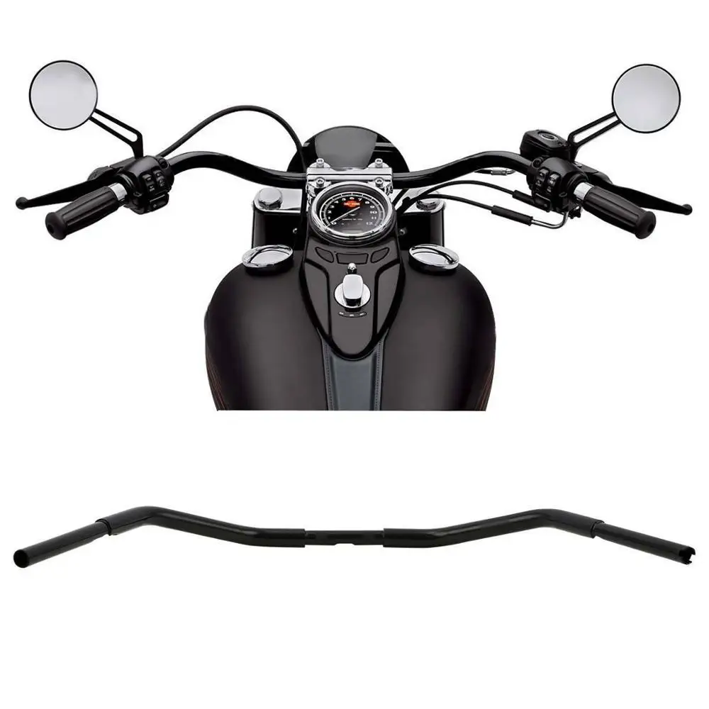 3 5 &quotRise Fat Beach Handle Bar для Harley Softail Deuce FXSTD Custom FXSTC Dyna Wide Super Glide Bob Street Sportster XL |