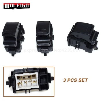 

WOLFIGO 1 / 3PCS Power Window Lifter Regulator Assist Control Switch For Toyota Starlet Tercel Paseo Corolla Camry 84810-32070