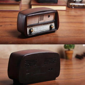 

Europe Style Resin Radio Model Home Decor Retro Nostalgic Ornaments Radio Coffee Shop Decoration Craft Imitation Antique Gift
