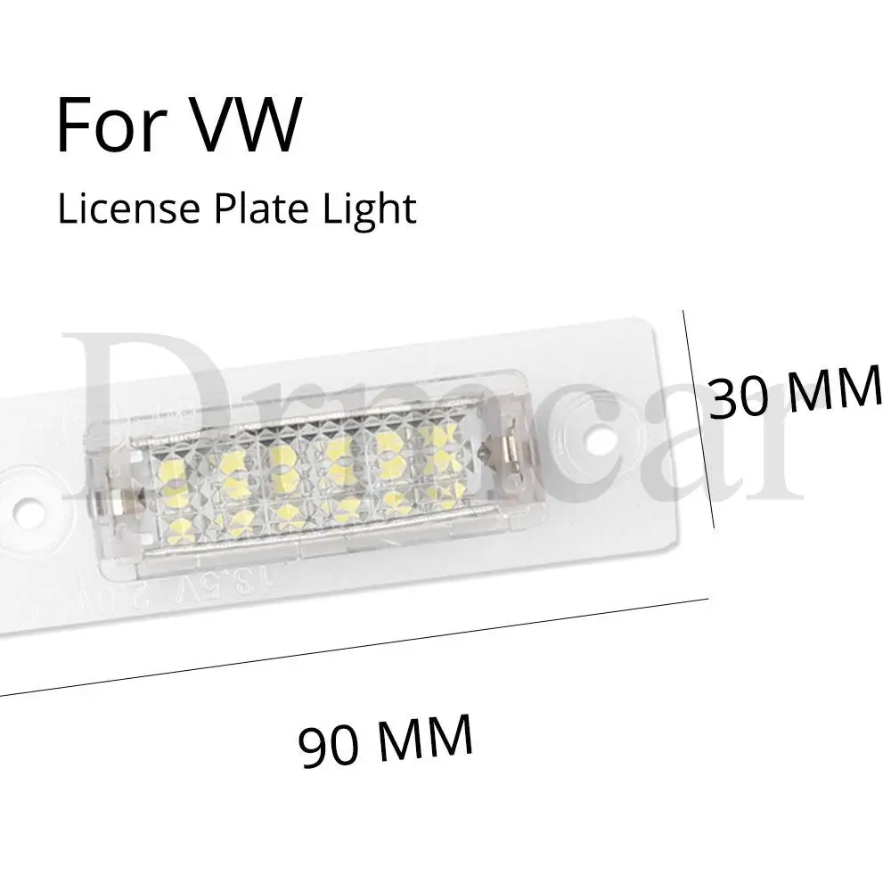 2 шт. номерной знак светильник светодиодный БАГАЖНИК Грузовой фонарь подходит для GTi VW Golf MK 5 6 Jetta Passat B6 CC Polo 5D Tiguan Touareg