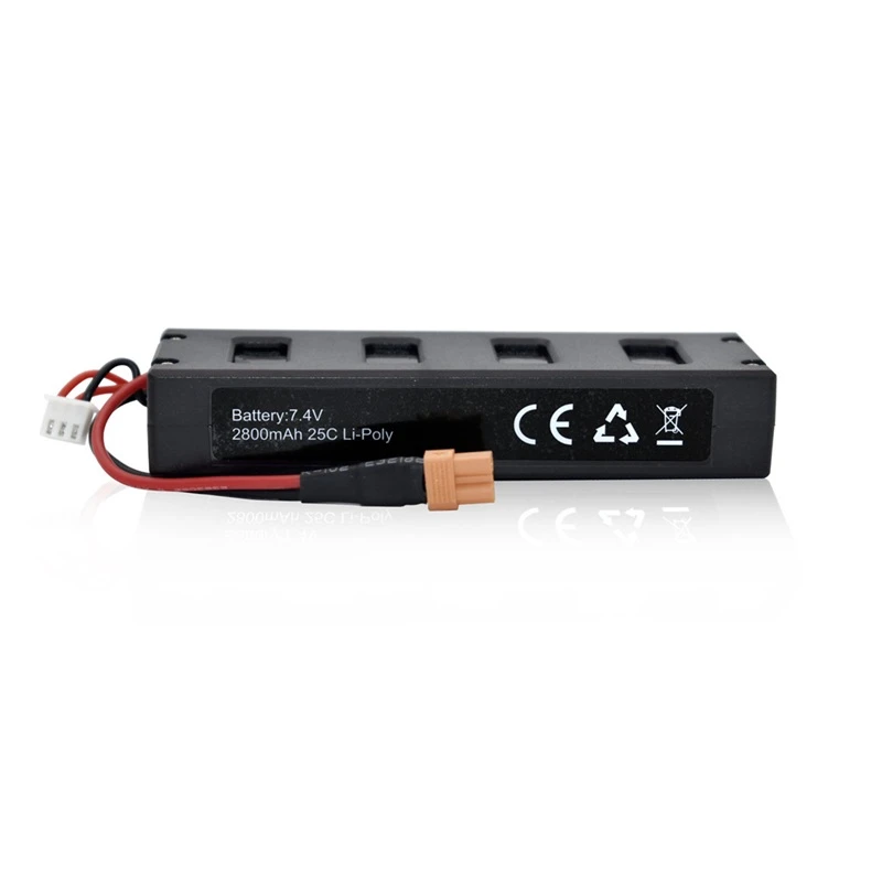Upgrade 7.4v 2800mah Drones Battery and Charger For MJX R/C Bugs 3 B3 7.4V Lipo Battery for MJX B3 RC Quadcopter Spare Parts