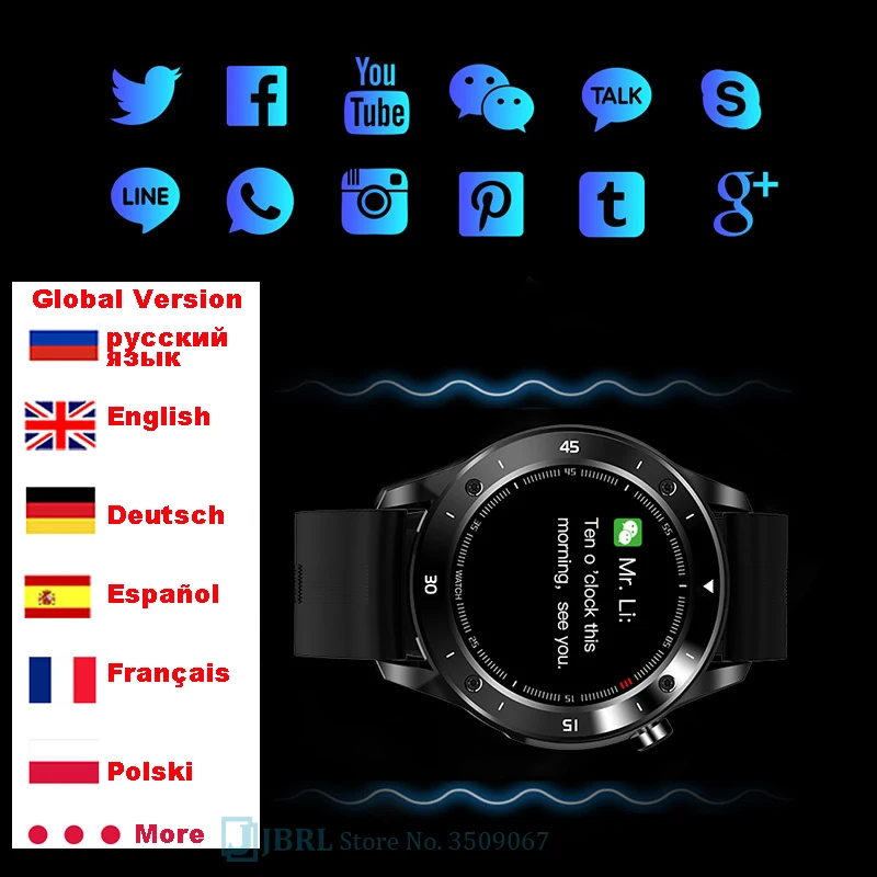 New Sport Smart Watch Men Smartwatch Electronics Smart Clock For Android IOS Fitness Tracker Full Touch Bluetooth Smart watch