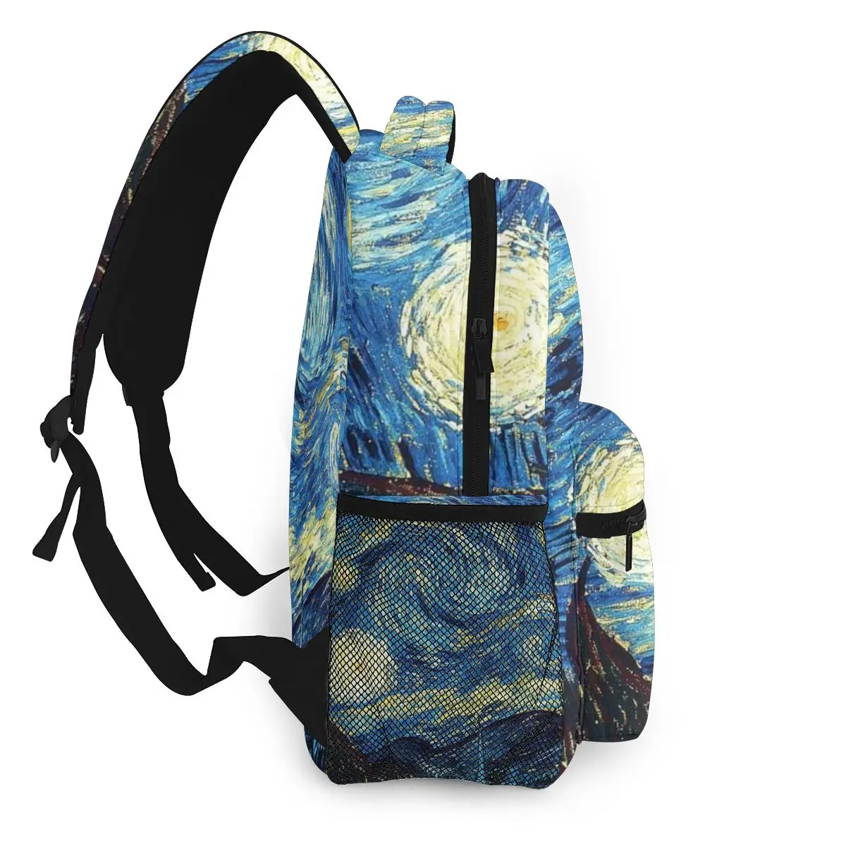 Fashion Women Canvas Backpack Children Van Gogh Oil Painting Mochila Teen Boy Girls Escolar Laptop Dropshipping - - AliExpress
