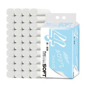 

6 / 10 Rolls Of Food Grade Safety Tissue Coreless Soft Roll Paper Towel Household Toilet Paper Daily Lsolate Necessities