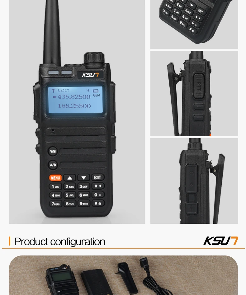 midland two way radios KSUN UV3D Walkie Talkie Professional CB Radio Station Two Way Radio Transceiver 8W VHF UHF Portable Hunting Ham Radio cheap walkie talkies