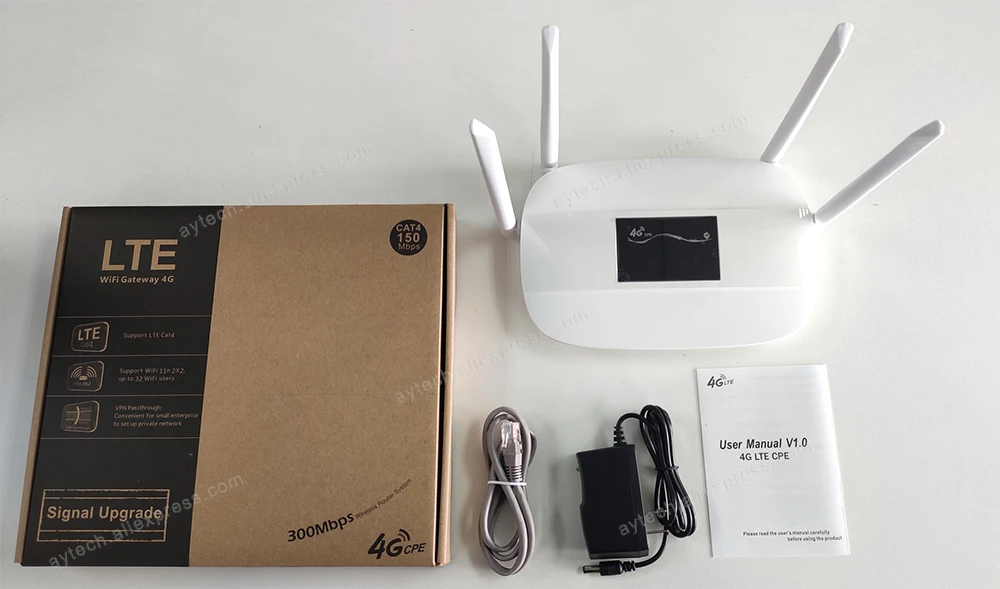 wan lan antena lte modem lte interno roteador sem fio