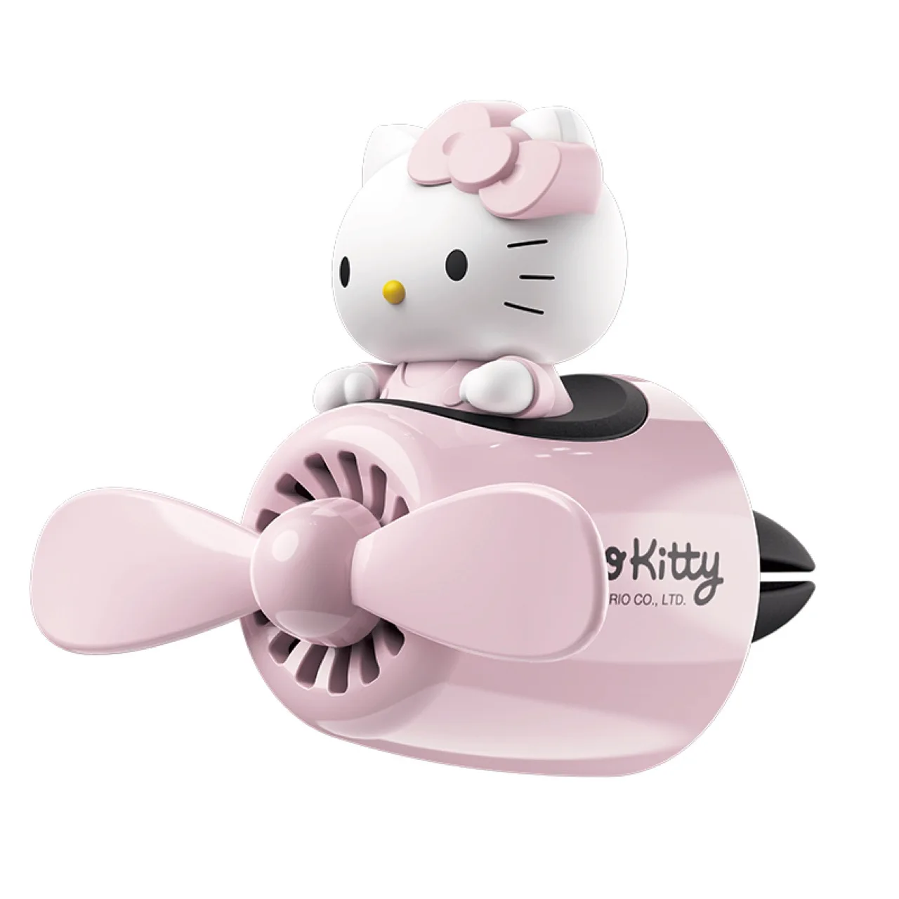 

Disney certified handheld small fan, USB Mini charge, portable twin-blade turbofan, Hello Kitty alarm clock