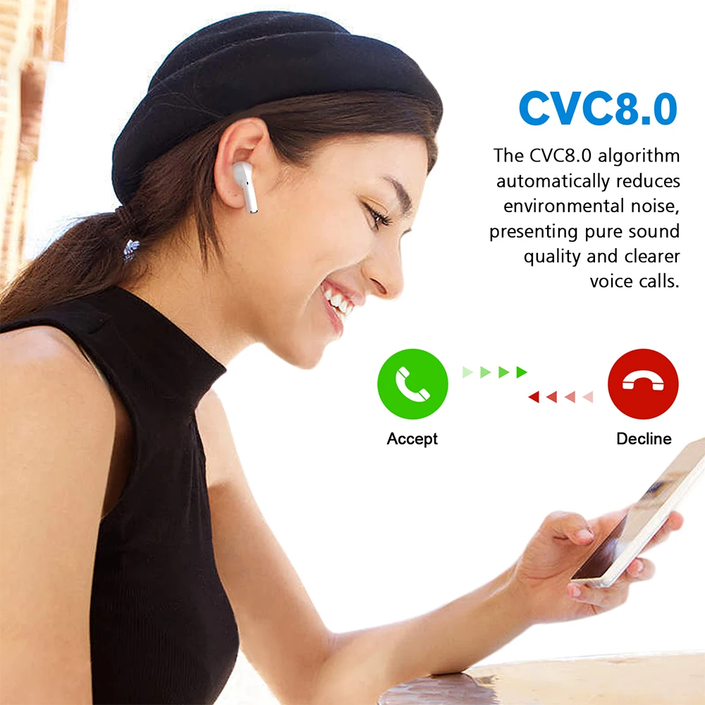 TWS Wireless Headphones Detect Sensor Bluetooth 5 0 earphones Touch Control 9D Stereo Sound Mini sport Headset for Smart Phone