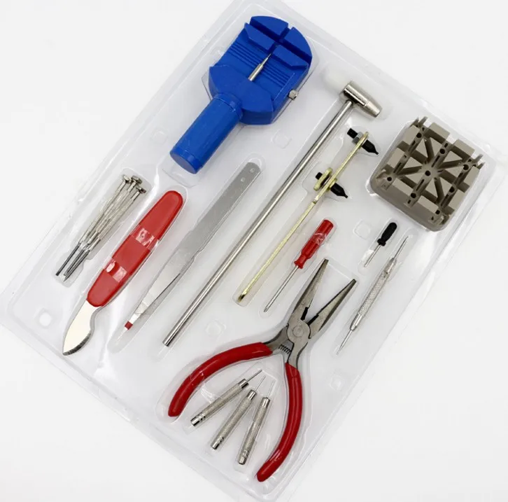 

Watch Repair Tool 16-Piece Repair Watch Set Changing Watch Strap Open Back Cover Changing Battery Watch Strap Removing Tool Whol