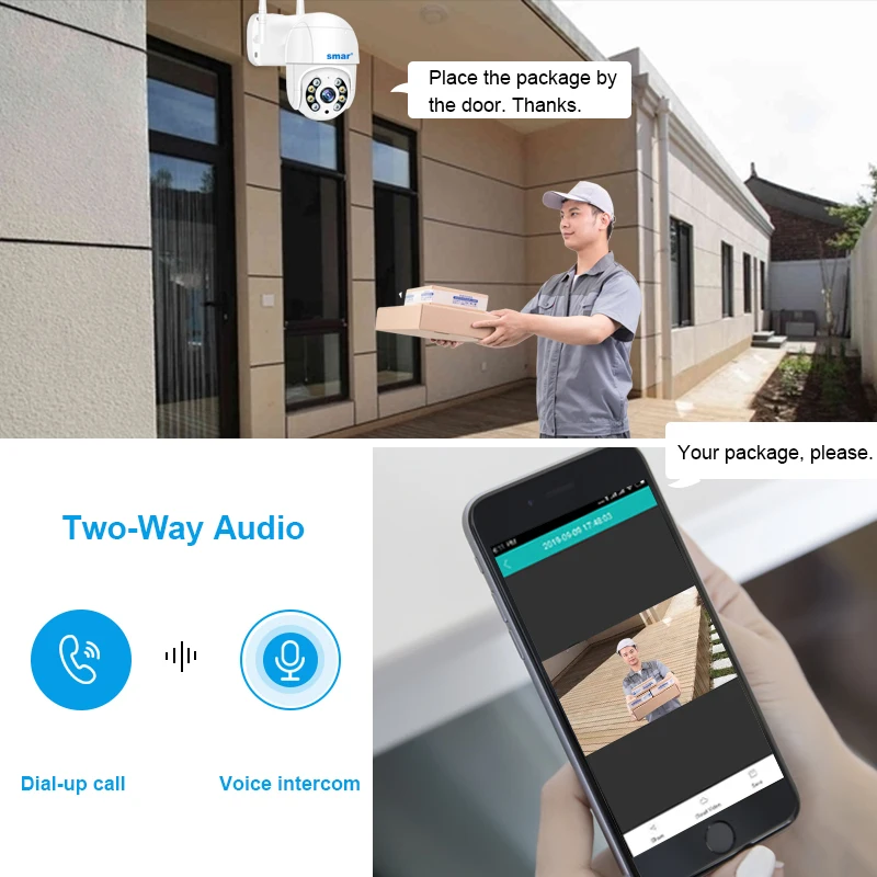 2PCS/LOT 4K 5MP 3MP 1080POutdoor PTZ Wireless IP Camera 4X Digital Zoom Speed Dome WiFi Security CCTV Ai Humanoid Detect ICsee