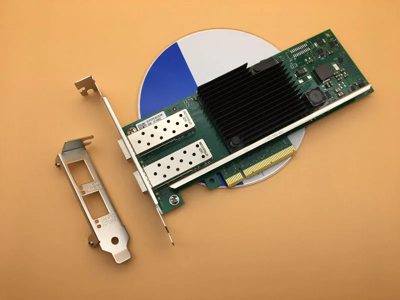 Сетевой Ethernet конверигированный адаптер настольный PCI-Express сетевая карта 10 Гб X710-DA2