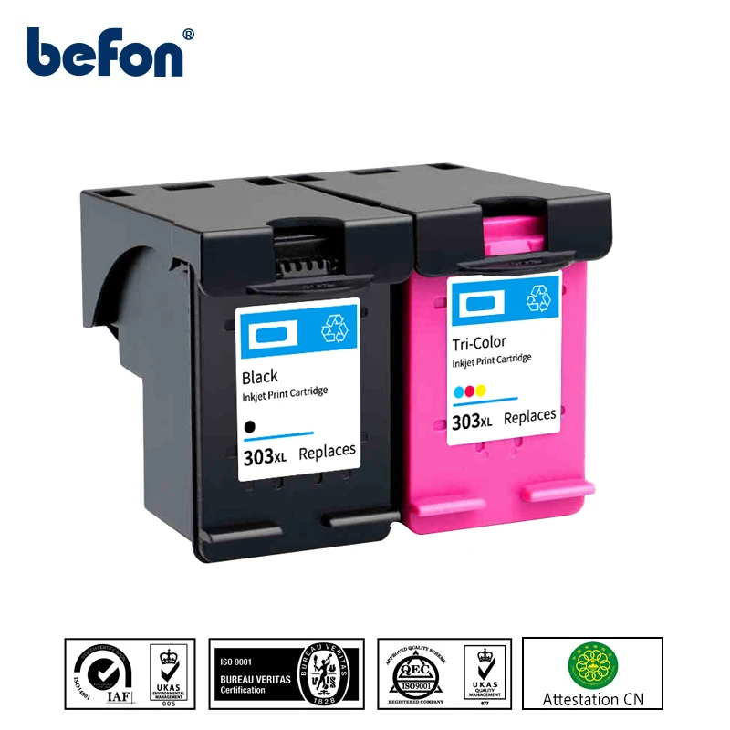 Сменный чернильный картридж befon 303 XL для принтера HP 303XL Envy Photo 6220 6222 6230 6232 6252 6255 6234 7130