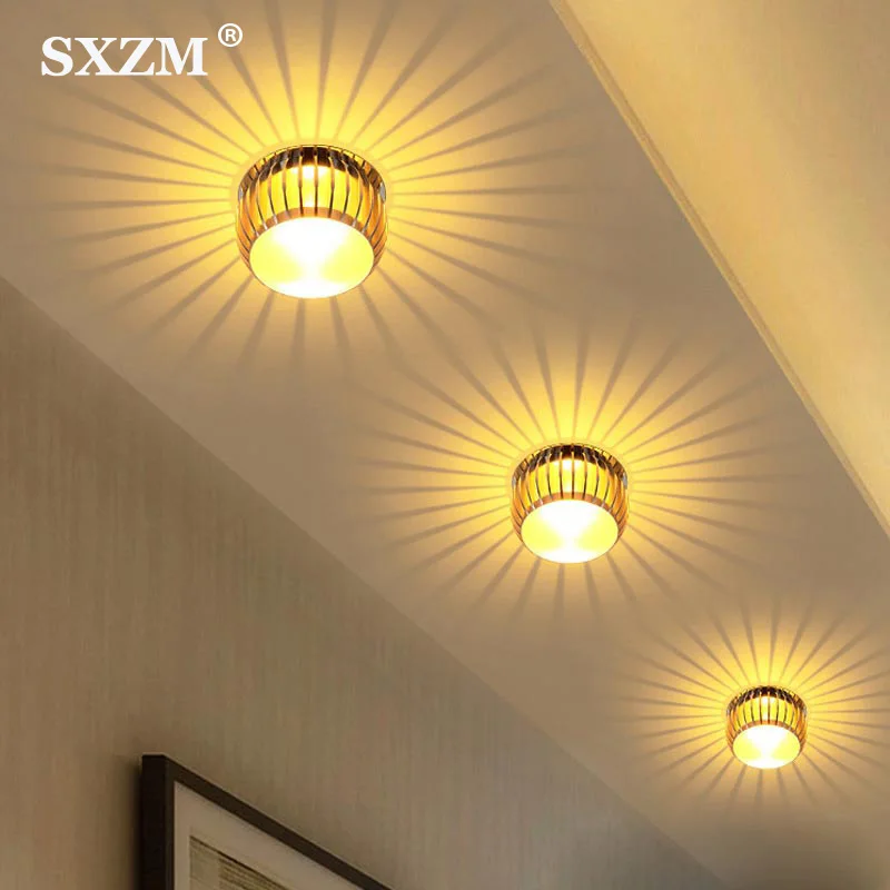 

LED Ceiling Lights Modern LED Ceiling Lamp 3W Color Dimmable Decoration Plafondlamp KTV Corridor Aisle Lampara Light Fixtures