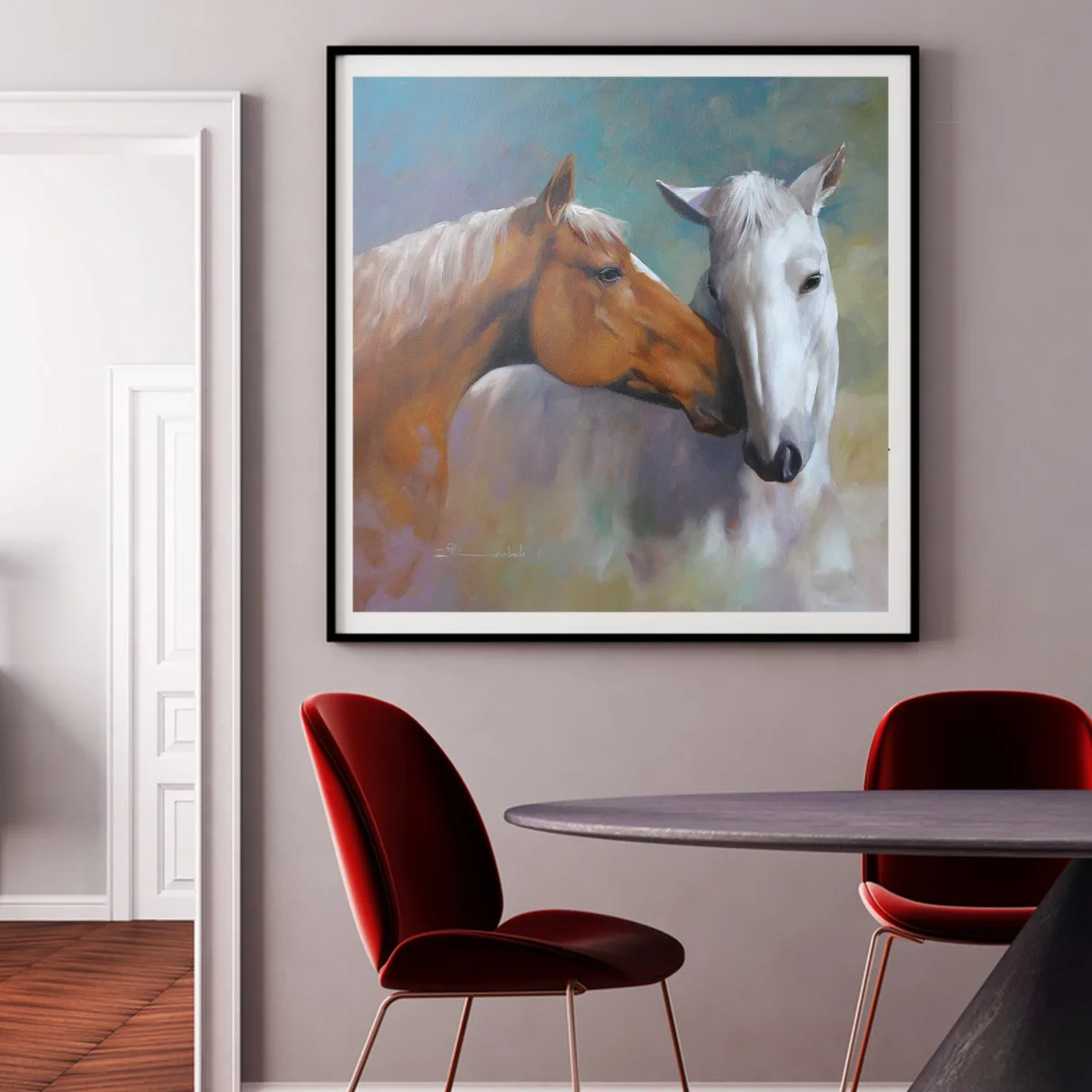 

Modern Wall Art Spark Sloan Bardot Horse Home Decoration Oil Painting