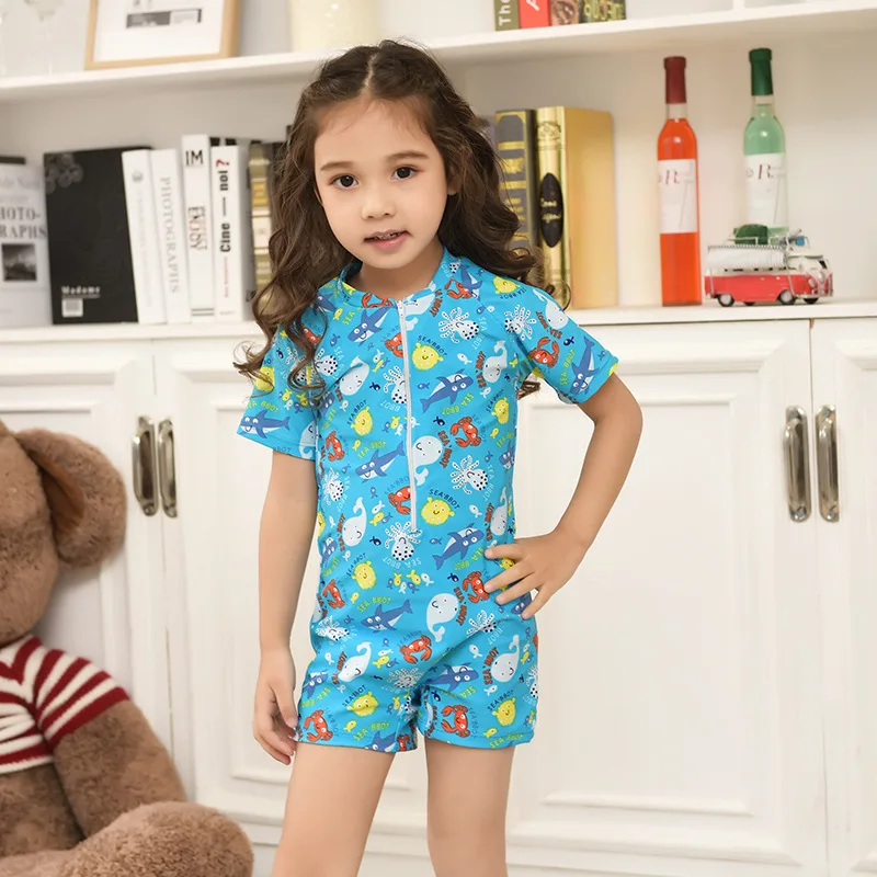 

KID'S Swimwear GIRL'S GIRL'S Swimsuit 2018 New Style Dress-Big Boy Primary School STUDENT'S Tour Bathing Suit