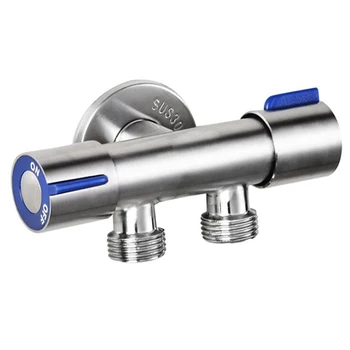 

Bathroom Faucet Double Handle Dual Control Nozzle Single Cold Spray Gun Faucet Stainless Steel Toilet Faucet