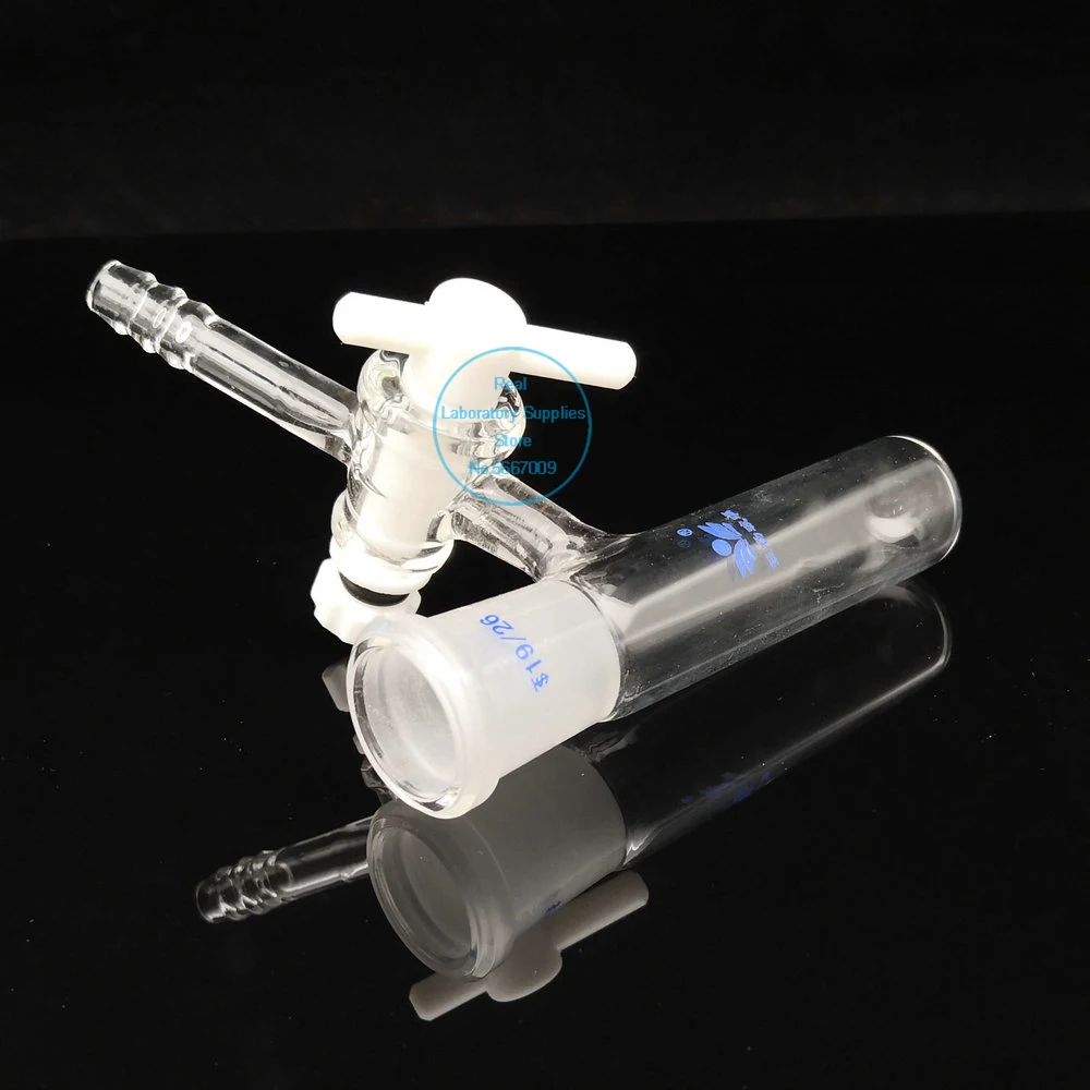 1PC Lab Glass 10/25/50/100/250ml Grinding mouth Reaction Flask, schlenk tube with PTFE piston