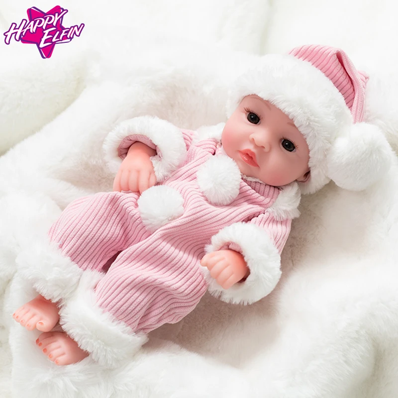 10 ''мини Reborn Младенцы девочка мальчик полный силиконовый винил милые Близнецы куклы реалистичные Новорожденные для малыша Купание кукла 26 см