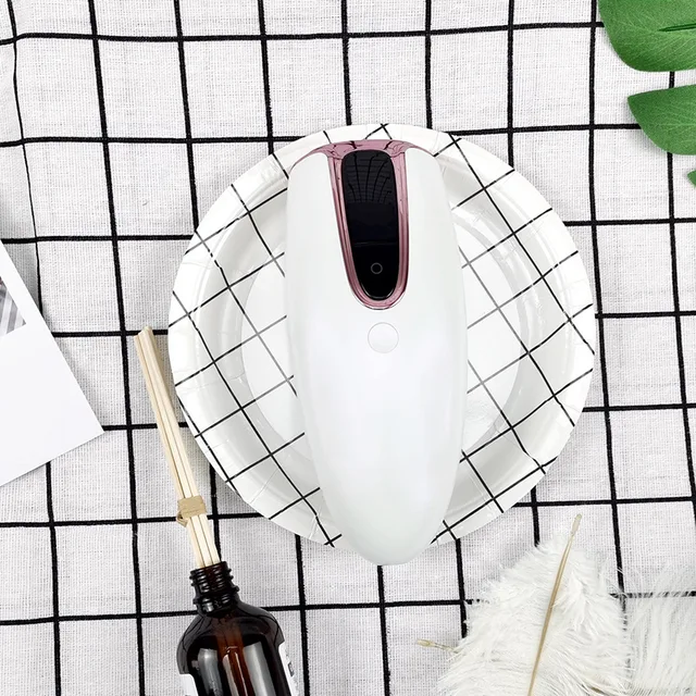 Laser Hair Removal Device Private Parts Shaver IPL Photon Skin Rejuvenation Hair Removal Device Beauty Instrument Depilador White-rose gold rim