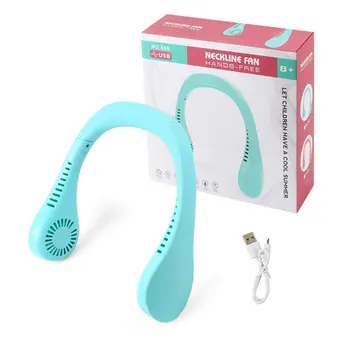 

USB Portable Hanging Neck Fan 2 in 1 Air Cooler Mini Electric Air Conditioner XH8Z