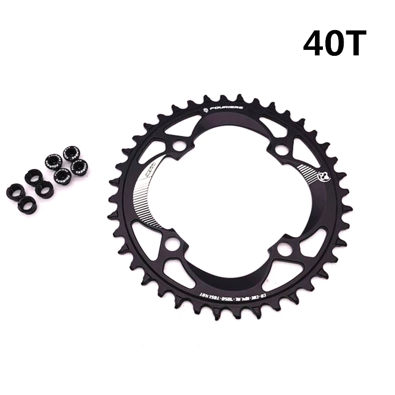 Fouriers 104 BCD 34T/36T/38T/40T/42T MTB Bike Bicycle Crank Chainring Dent Disque 