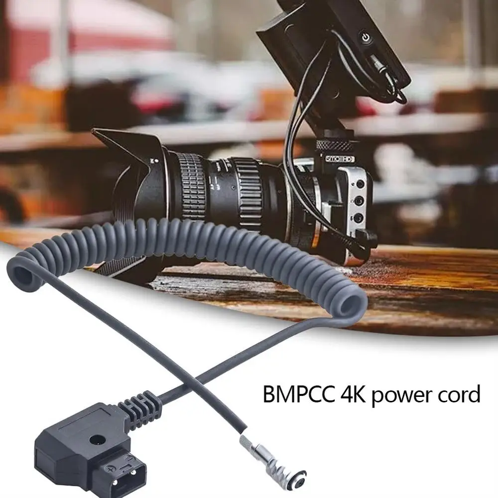 

BMPCC 4K Power Cable D-Tap Dc Spring Cable Power Cable For Blackmagic Pocket Cinema 2 Pin Female Connector To P Connector